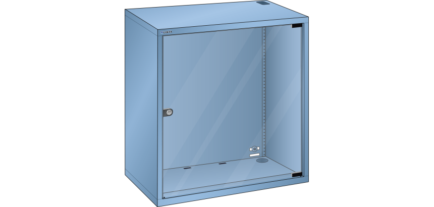 Support d'écran Lista ouverture porte à droite H 80 x L 71,7 x P 35 cm