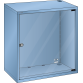 LISTA - Support d'écran (LxPxH) 717x350x800mm montée à droite KEY Lock Bleu clair RAL 5012