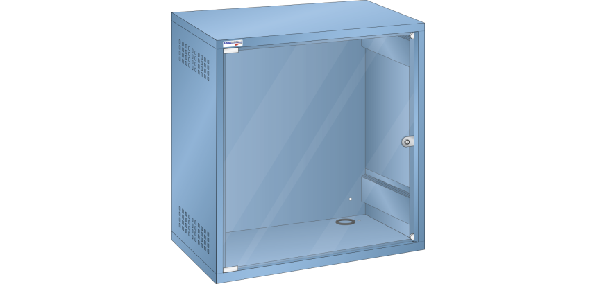 Support d'écran Lista ouverture porte à gauche H 80 x L 71,7 x P 35 cm