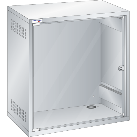 LISTA - Support d'écran (LxPxH) 717x350x800 mm montée à gauche KEY Lock Gris clair RAL 7035
