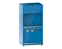 Tour d’alimentation en fluides Lista 54 x 36 E - 6 accès pour flexibles H 204,5/209  x L 102,3 x P 72,5 cm