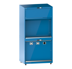 Tour d’alimentation en fluides Lista 54 x 36 E - 6 accès pour flexibles H 204,5/209  x L 102,3 x P 72,5 cm
