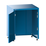 Armoire à portes battantes sans fond Lista 36 x 36E H 89,5-94 x L 71,7 x P 72,5 cm, portes à gauche, 4 pieds de mise à niveau Key Lock