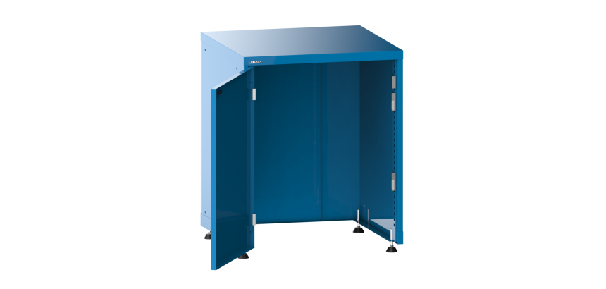 Armoire à portes battantes sans fond Lista 36x36E H 89,5-94 x L 71,7 x P 72,5 cm, portes à gauche, 4 pieds de mise à niveau Key Lock