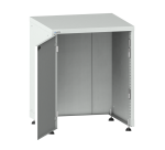 Armoire à portes battantes sans fond Lista 36x36E H 89,5-94 x L 71,7 x P 72,5 cm, portes à gauche, 4 pieds de mise à niveau Key Lock