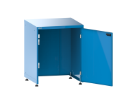 Armoire à portes battantes sans fond Lista 36x36E H 89,5-94 x L 71,7 x P 72,5 cm, portes à droite, 4 pieds de mise à niveau Key Lock