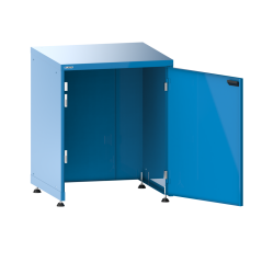 Armoire à portes battantes sans fond Lista 36x36E H 89,5-94 x L 71,7 x P 72,5 cm, portes à droite, 4 pieds de mise à niveau Key Lock