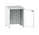 Armoire à portes battantes sans fond Lista 36x36E H 89,5-94 x L 71,7 x P 72,5 cm, portes à droite, 4 pieds de mise à niveau Key Lock