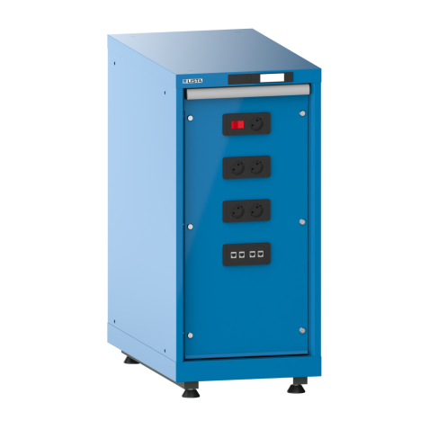 Armoire module Énergie Lista  H 85 x L 41,1 x P 72,5 cm - 2 boîtes réseau RJ45