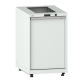 LISTA - Armoire de gestion des déchets 18x36E (LxPxH) 411x725x895-940mm 1 x 60l avec kit de pieds de mise à niveau pour caches (4 x pieds, 45-90mm) Gris clair RAL 7035