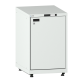 LISTA - Armoire à portes battantes 18x36E (LxPxH) 411x725x895-940mm à droite, 1 rayon extensible avec kit de pieds de mise à niveau pour caches (4 x pieds, 45-90mm) Gris clair RAL 7035