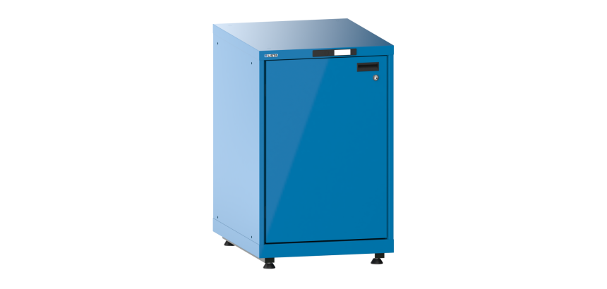 Armoire à porte battante Lista 18x36E H 89,5-94 x L 41,1 x P 72,5 cm porte à gauche, 1 étagère amovible , 4 pieds de mise à niveau Key Lock