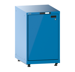 Armoire à porte battante Lista 36x36E H 89,5-94 x L 71,7 x P 72,5 cm porte à gauche, 1 étagère amovible, 4 pieds de mise à niveau Key Lock