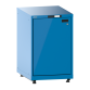 LISTA - Armoire à portes battantes 36x36E (LxPxH) 717x725x895-940mm à gauche, 1 rayon extensible avec kit de pieds de mise à niveau pour caches (4 x pieds, 45-90mm) Bleu clair RAL 5012