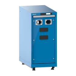 LISTA - Armoire d’alimentation Compact 18x36E (LxPxH) 411x725x895-940mm 2 x accès pour flexibles/2 x plaque d'obturation avec kit de pieds de mise à niveau pour caches (4 x pieds, 45-90mm) et set de montage Bleu clair RAL 5012