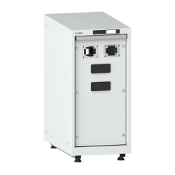 LISTA - Armoire d’alimentation Compact 18x36E (LxPxH) 411x725x895-940mm 2 x accès pour flexibles/2 x plaque d'obturation avec kit de pieds de mise à niveau pour caches (4 x pieds, 45-90mm) et set de montage Gris clair RAL 7035