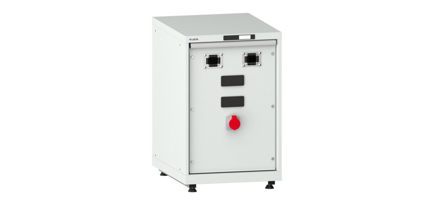 LISTA - Armoire d’alimentation Compact - 2 accès pour flexibles + prise 400V