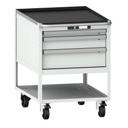LISTA - Chariot de préparation 27x36E (LxPxH) 564x725x760mm KEY Lock Gris clair RAL 7035