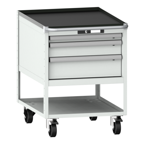 LISTA - Chariot de préparation 27x36E (LxPxH) 564x725x760mm KEY Lock Gris clair RAL 7035
