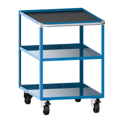 LISTA - Chariot de préparation 27x36E (LxPxH) 564x725x810mm Bleu clair RAL 5012