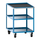 LISTA - Chariot de préparation 27x36E (LxPxH) 564x725x810mm Bleu clair RAL 5012