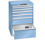 Armoire à tiroirs Lista 36x36E H 100 x L 71,7 x P 72,5 cm avec plusieurs tiroirs Key Lock