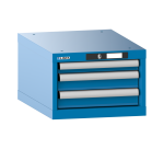 Armoire à tiroirs Lista 18x27E H 28,3 x L 41,1 x P 57,2 cm 3 tiroirs (1 x 5 et 2 x 7,5 cm) Key Lock