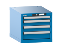 LISTA - Armoire à tiroirs (HxLxP) 38,3 x 41,1 x 57,2 cm KEY Lock R5012