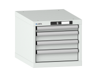 LISTA - Armoire à tiroirs (HxLxP) 38,3 x 41,1 x 57,2 cm KEY Lock R7035