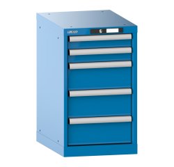 Armoire à tiroirs Lista18x27E H 70 x L 41,1 x P 57,2 cm avec plusieurs tiroirs Key Lock