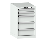 Armoire à tiroirs Lista18x27E H 70 x L 41,1 x P 57,2 cm avec plusieurs tiroirs Key Lock