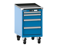 LISTA - Armoire tiroirs mobile 18x27E (HxLxP) 72,3 x 41,1 x 57,2 cm KEY Lock R5012