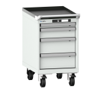 Armoire à tiroirs Lista 18 x 27E  H 72,3 x L 41,1 x P 57,2 cm 4 tiroirs, roues Ø 10 cm Key Lock