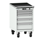 Armoire à tiroirs Lista 18 x 27E  H 72,3 x L 41,1 x P 57,2 cm 5 tiroirs, roues Ø 10 cm Key Lock