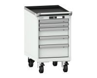 LISTA - Armoire tiroirs mobile 18x27E (HxLxP) 72,3 x 41,1 x 57,2 cm KEY Lock R7035