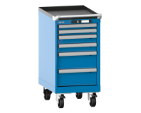 LISTA - Armoire tiroirs mobile 18x27E (HxLxP) 84 x 41,1 x 57,2 cm KEY Lock R5012