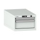 LISTA - Armoire à tiroirs 18x36E (LxPxH) 411x725x283mm 2 tiroirs (1x50/1x150) 75kg KEY Lock Gris clair RAL 7035