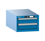 Armoire à tiroirs Lista 18x36E H 28,3 x L 41,1 x P 72,5 cm 2 tiroirs (2 x 10 cm) Key Lock