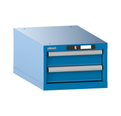 Armoire à tiroirs Lista 18x36E H 28,3 x L 41,1 x P 72,5 cm 2 tiroirs (2 x 10 cm) Key Lock