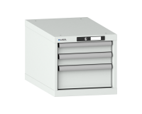 LISTA - Armoire à tiroirs (HxLxP) 38,3 x 41,1 x 72,5cm KEY Lock R7035