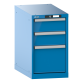 LISTA - Armoire à tiroirs 18x36E (LxPxH) 411x725x700mm 3 tiroirs (2x150/1x300) 75kg KEY Lock Bleu clair RAL 5012