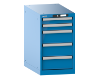 Armoire à tiroirs Lista 18x36E H 70 x L 41,1 x P 72,5 cm avec plusieurs tiroirs Key Lock