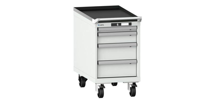 Armoire à tiroirs Lista 18 x 36E  H 72,3 x L 41,1 x P 72,5 cm 4 tiroirs Key Lock