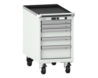 LISTA - Armoire tiroirs mobile 18x36E (HxLxP) 72,3 x 41,1 x 72,5 cm KEY Lock R7035