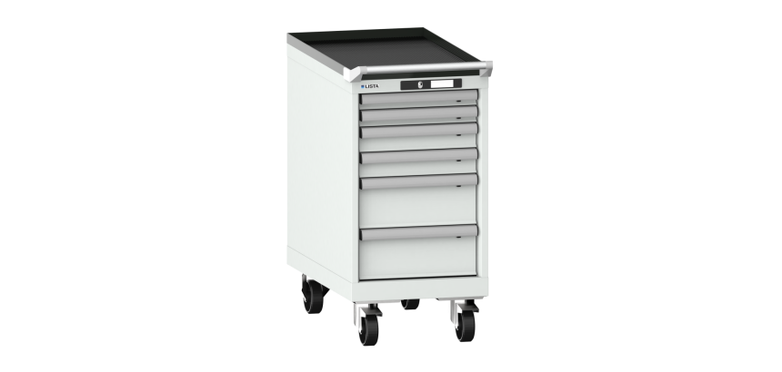 Armoire à tiroirs Lista 18 x 36E  H 84 x L 41,1 x P 72,5 cm 6 tiroirs Key Lock