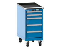 LISTA - Armoire tiroirs mobile (HxLxP) 89 x 41,1 x 72,5 cm KEY Lock R5012
