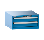 Armoire à tiroirs Lista 27x27E H 28,3 x L 56,4 x 57,2 cm 2 tiroirs (2 x 10 cm) Key Lock