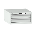 Armoire à tiroirs Lista 27x27E H 28,3 x L 56,4 x 57,2 cm 2 tiroirs (2 x 10 cm) Key Lock