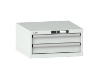 LISTA - Armoire à tiroirs (HxLxP) 28,3 x 56,4 x 57,2 cm 27x27E KEY Lock R7035