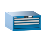 Armoire à tiroirs Lista 27x27E H 28,3 x L 56,4 x P 57,2 cm 3 tiroirs (2 x 5 et 1 x 10 cm) Key Lock